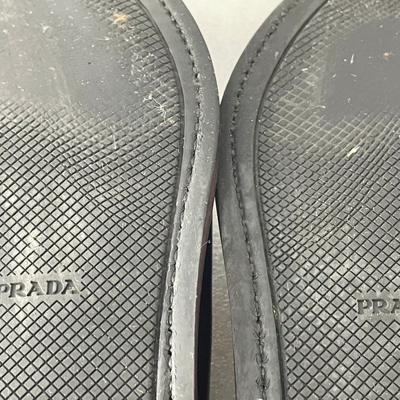 PRADA Brown Leather Slip-on Penny Dress Loafers, 12.5-13 main image 11